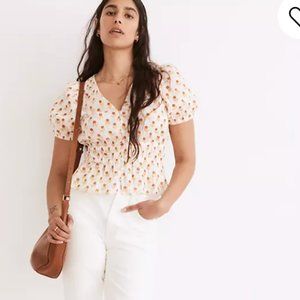 NWT Madewell Peplum Top XL
